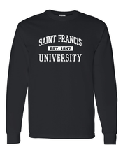Load image into Gallery viewer, Vintage Saint Francis Est 1847 Long Sleeve T-Shirt - Black