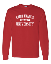 Load image into Gallery viewer, Vintage Saint Francis Est 1847 Long Sleeve T-Shirt - Red