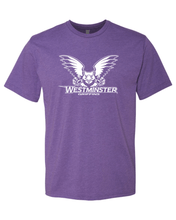 Load image into Gallery viewer, Westminster Griffins 1 Color Soft Exclusive T-Shirt - Purple Rush