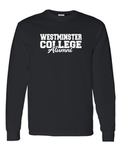Load image into Gallery viewer, Westminster College Alumni Long Sleeve T-Shirt - Black