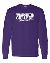 Load image into Gallery viewer, Westminster College Alumni Long Sleeve T-Shirt - Purple