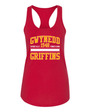 Load image into Gallery viewer, Gwynedd Mercy Est 1948 Ladies Racer Tank Top - Red