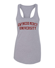 Load image into Gallery viewer, Gwynedd Mercy University Ladies Racer Tank Top - Heather Grey