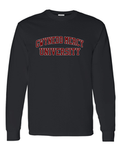 Load image into Gallery viewer, Gwynedd Mercy University Long Sleeve T-Shirt - Black