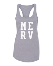Load image into Gallery viewer, Gwynedd Mercy MERV Ladies Racer Tank Top - Heather Grey