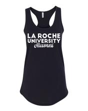 Load image into Gallery viewer, La Roche University Alumni Ladies Racer Tank Top - Black