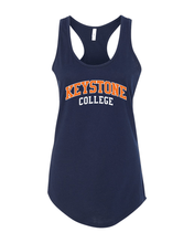 Load image into Gallery viewer, Keystone College Alumni Ladies Racer Tank Top - Midnight Navy