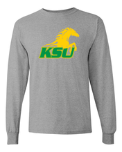 Load image into Gallery viewer, Kentucky State KSU Long Sleeve T-Shirt - Sport Grey