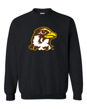 Load image into Gallery viewer, Quincy University Full Color Logo Crewneck Sweatshirt - Black