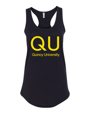 Load image into Gallery viewer, Quincy University QU Ladies Tank Top - Black