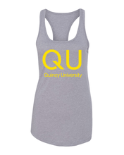 Load image into Gallery viewer, Quincy University QU Ladies Tank Top - Heather Grey