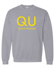 Load image into Gallery viewer, Quincy University QU Crewneck Sweatshirt - Sport Grey