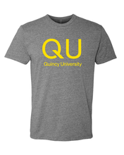 Load image into Gallery viewer, Quincy University QU Soft Exclusive T-Shirt - Dark Heather Gray