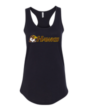 Load image into Gallery viewer, Quincy University Hawks Ladies Tank Top - Black