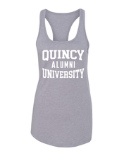 Load image into Gallery viewer, Quincy University Alumni Ladies Tank Top - Heather Grey
