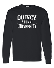 Load image into Gallery viewer, Quincy University Alumni Long Sleeve T-Shirt - Black