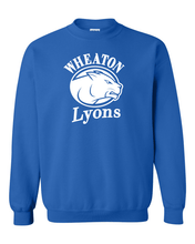 Load image into Gallery viewer, Wheaton College Lyons Crewneck Sweatshirt - Royal