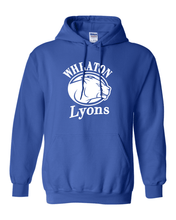 Load image into Gallery viewer, Wheaton College Lyons Hooded Sweatshirt - Royal
