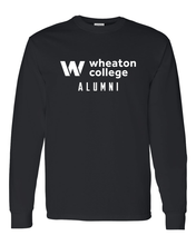 Load image into Gallery viewer, Wheaton College Alumni Long Sleeve T-Shirt - Black