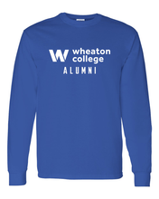 Load image into Gallery viewer, Wheaton College Alumni Long Sleeve T-Shirt - Royal