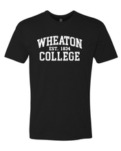 Load image into Gallery viewer, Vintage Wheaton College Soft Exclusive T-Shirt - Black