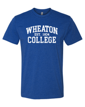 Load image into Gallery viewer, Vintage Wheaton College Soft Exclusive T-Shirt - Royal