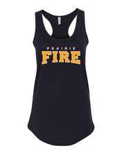 Load image into Gallery viewer, Prairie Fire Knox College Ladies Tank Top - Black