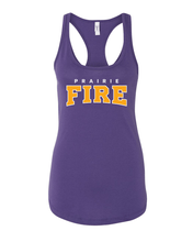 Load image into Gallery viewer, Prairie Fire Knox College Ladies Tank Top - Purple Rush