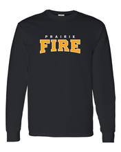 Load image into Gallery viewer, Prairie Fire Knox College Long Sleeve T-Shirt - Black