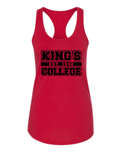 Load image into Gallery viewer, King's College est 1946 Ladies Racer Tank - Red
