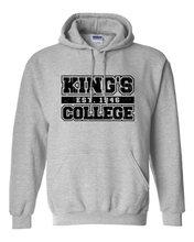 Load image into Gallery viewer, King's College est 1946 Hooded Sweatshirt - Sport Grey