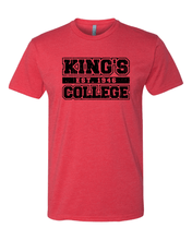 Load image into Gallery viewer, King's College est 1946 Soft Exclusive T-Shirt - Red