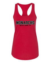 Load image into Gallery viewer, King's College Monarchs Ladies Racer Tank - Red