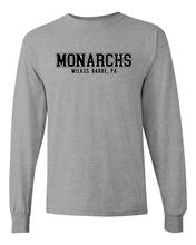 Load image into Gallery viewer, King's College Monarchs Long Sleeve T-Shirt - Sport Grey