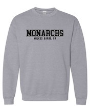 Load image into Gallery viewer, King's College Monarchs Crewneck Sweatshirt - Sport Grey