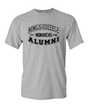 Load image into Gallery viewer, King's College Monarchs Alumni T-Shirt - Sport Grey