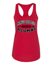 Load image into Gallery viewer, King's College Monarchs Alumni Ladies Racer Tank - Red
