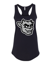 Load image into Gallery viewer, Bradley University Kaboom Full Color Ladies Tank Top - Black