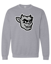Load image into Gallery viewer, Bradley University Kaboom Full Color Crewneck Sweatshirt - Sport Grey