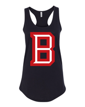 Load image into Gallery viewer, Bradley University B Ladies Tank Top - Black