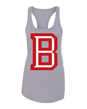 Load image into Gallery viewer, Bradley University B Ladies Tank Top - Heather Grey