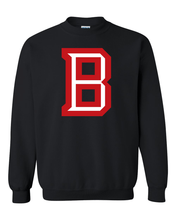 Load image into Gallery viewer, Bradley University B Crewneck Sweatshirt - Black
