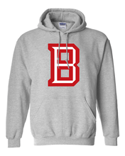 Load image into Gallery viewer, Bradley University B Hooded Sweatshirt - Sport Grey