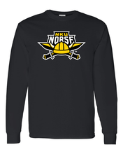 Load image into Gallery viewer, Northern Kentucky NKU Norse Long Sleeve T-Shirt - Black