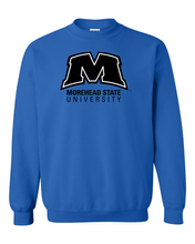 Load image into Gallery viewer, Morehead State University M Crewneck Sweatshirt - Royal