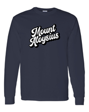 Load image into Gallery viewer, Mount Aloysius Alumni Long Sleeve T-Shirt - Navy