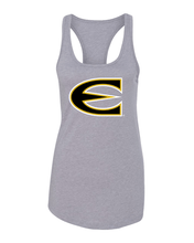 Load image into Gallery viewer, Emporia State Full Color E Ladies Tank Top - Heather Grey