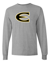 Load image into Gallery viewer, Emporia State Full Color E Long Sleeve T-Shirt - Sport Grey