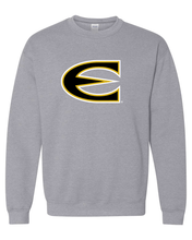 Load image into Gallery viewer, Emporia State Full Color E Crewneck Sweatshirt - Sport Grey