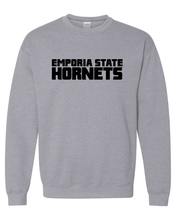 Load image into Gallery viewer, Emporia State 1 Color Mascot Crewneck Sweatshirt - Sport Grey